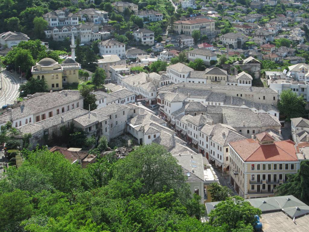 Quartier du bazar de Gjirokaster